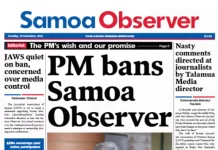 PINA Statement on the Government of Samoa’s Ban of the Samoa Observer