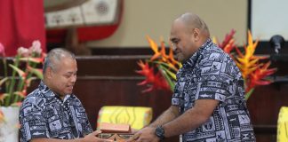 Fiji hands over Pacific Pacific Disaster Risk Management meeting chairmanship to Palau