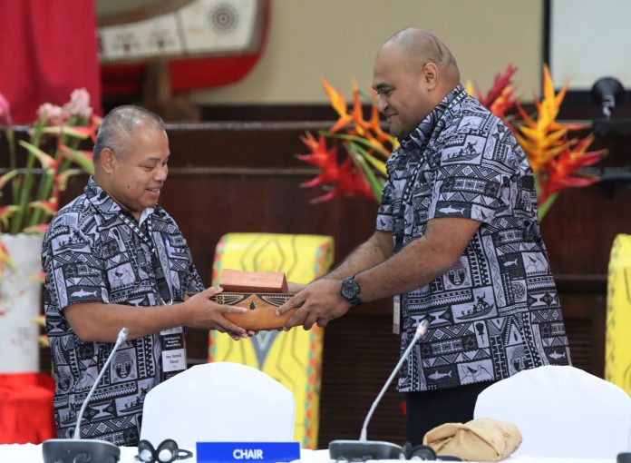 Fiji hands over Pacific Pacific Disaster Risk Management meeting chairmanship to Palau