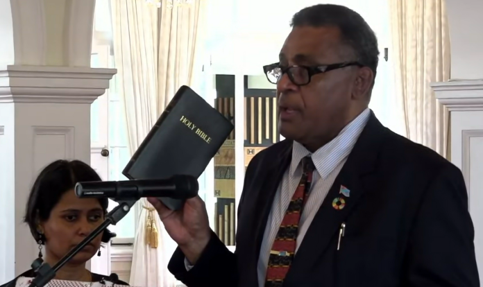 Esrom Immanuel sworn in as Fiji’s new Finance Minister