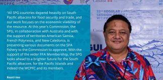 “Albacore is our lifeline” as South Pacific Group pushes hard at WCPFC22