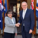 Looking south: Marshall Islands president visits Australia
