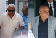Former Fijian PM, police chief in custody on treason claims