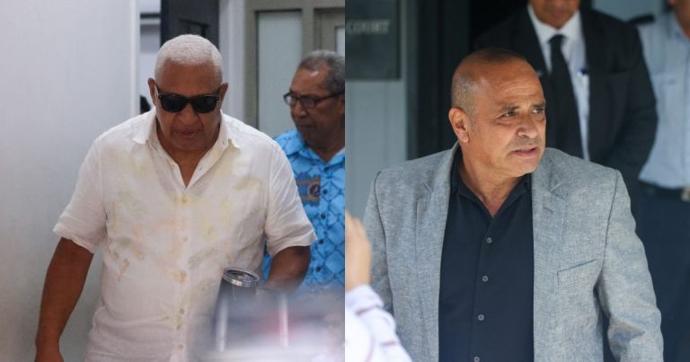 Former Fijian PM, police chief in custody on treason claims