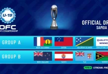 Draws announced for OFC U-19 Men’s Championship 2026