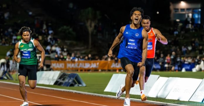 Fastest in Polynesia: Sāmoan sprinter wins 100m crown but the record still stands
