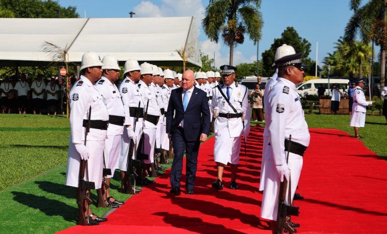 Samoan leader calls out great power ‘bullying’ as hosts NZ prime minister