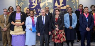 Pacific Ministers for Women Meet UN Secretary General