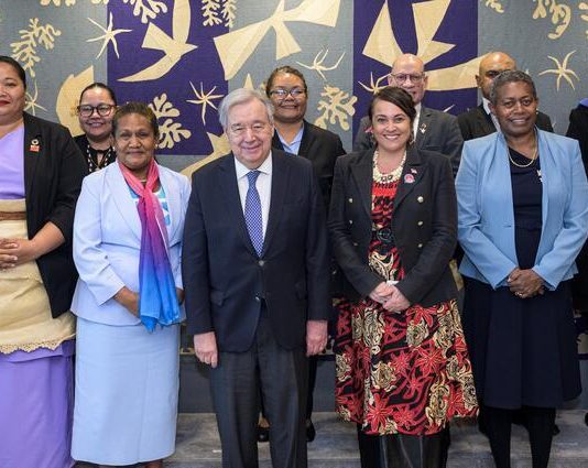 Pacific Ministers for Women Meet UN Secretary General
