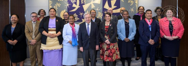 Pacific Ministers for Women Meet UN Secretary General