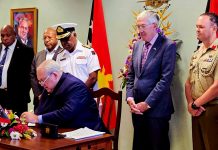 Foreign Minister Tkatchenko certifies PNG-Australia defence treaty