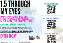 1.5 Through My Eyes Pacific Climate Change Click and Tell Competition launched