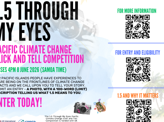 1.5 Through My Eyes Pacific Climate Change Click and Tell Competition launched