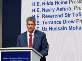 Palau President Whipps pushes Climate Mobility action at Berlin Forum