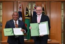 Australia signs landmark Vanuatu security deal to help parry China in Pacific