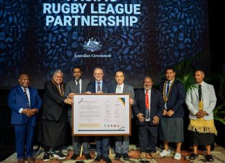 Prime Ministers sign landmark Pacific Rugby League Partnership