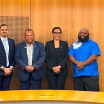 Minister Tabuya holds bilateral talks with Pacific climate envoys and Australian Minister for Climate Change