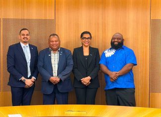Minister Tabuya holds bilateral talks with Pacific climate envoys and Australian Minister for Climate Change