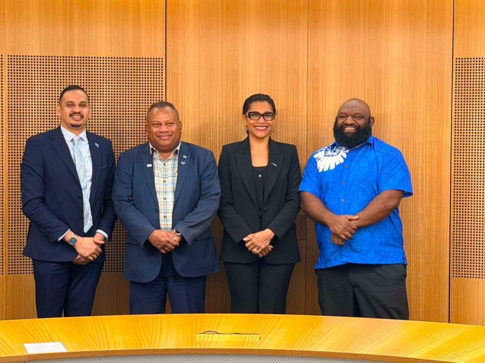 Minister Tabuya holds bilateral talks with Pacific climate envoys and Australian Minister for Climate Change