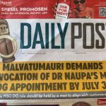 Vanuatu Government demands apology over criticism of MSG DG appointment
