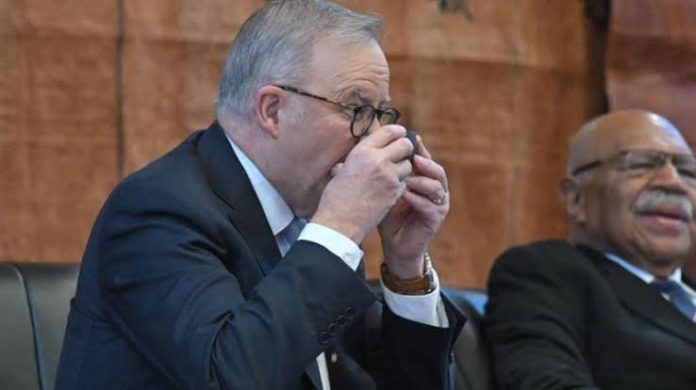 Australian PM Albanese receives traditional welcome ahead of treaty