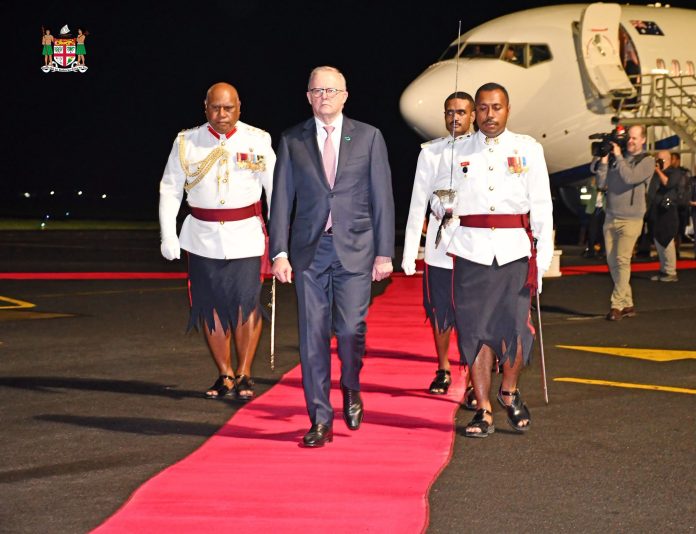 Australian PM Albanese touches down in Fiji ahead of new Pacific deal