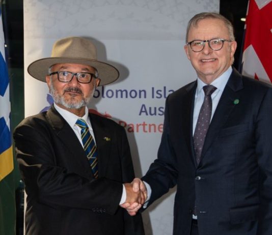 Australia, Solomon Islands begin talks on comprehensive treaty as Albanese announces education package