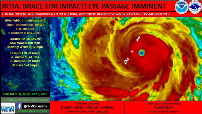 Bavi one of the strongest storms to pass through Marianas