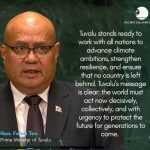 Tuvalu reclaims land as sea-level rise threatens future: PM Teo