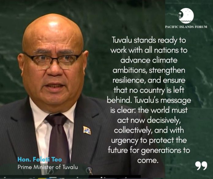 Tuvalu reclaims land as sea-level rise threatens future: PM Teo