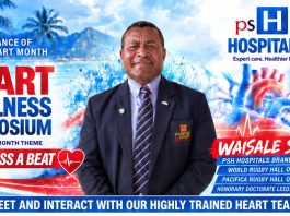 “Don’t miss a beat” in heart health push: Serevi urges Fijians