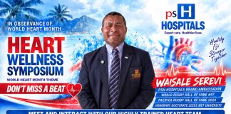 “Don’t miss a beat” in heart health push: Serevi urges Fijians