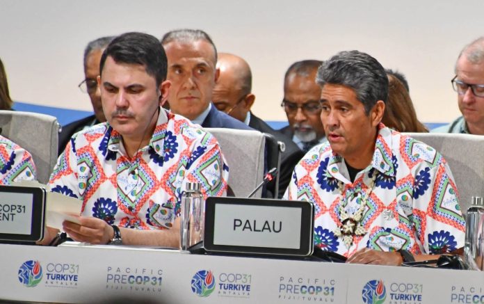 Forum Chair and Palau President Whipps demands climate justice, direct grants for Pacific at Pre-COP31