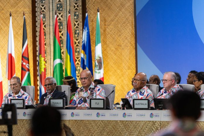 Tuvalu PM Teo urges Pacific leaders to unite behind Taku Pakasoa climate declaration