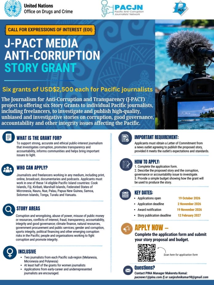 Call for Expression of Interest (EOI) J-PACT Media Anti-Corruption