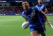 Four-try Fa’alogo leads Samoa’s 74-8 rout of France in Rugby League World Cup opener